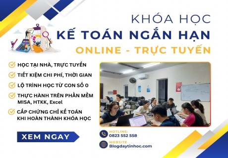 Khóa Học Kế Toán Ngắn Hạn Online – Lớp Học Trực Tuyến, Thực Hành Trên Phần Mềm Misa, HTKK, Excel…缩略图