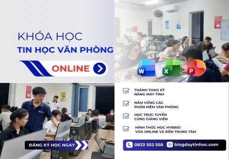 Khóa Học Tin Học Văn Phòng Online – Hình Thức Học Hybrid Ứng Dụng AI Dành Cho Người Đi Làm缩略图