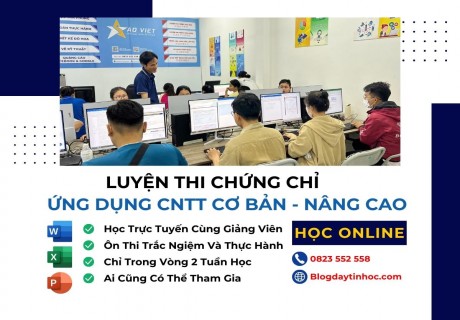 Luyện Thi Chứng Chỉ Ứng Dụng CNTT Online – Bám Sát Đề Thi Thực Tế缩略图