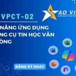 THVPCT-02 Kỹ Năng Ứng Dụng  Công Cụ Tin Học Văn Phòng Cấp Tốc
