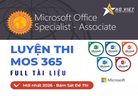 Tài Liệu Luyện Thi MOS 365 (Microsoft 365 Apps) Mới Nhất 2026 – Word, Excel, PowerPoint, Full Bộ缩略图