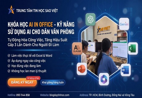 Khóa Học AI In Office – Tự Động Hóa Công Việc, Tăng Hiệu Suất Gấp 3 Lần Dành Cho Người Đi Làm缩略图