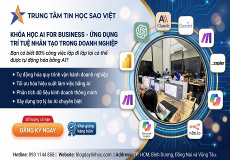 Khóa Học AI For Business – Giúp Doanh Nghiệp Tăng 10 Lần Hiệu Suất, Bứt Phá Doanh Thu Bằng AI缩略图