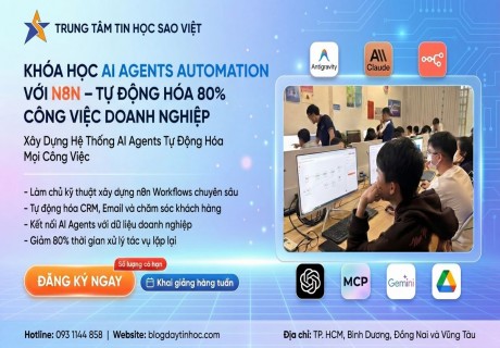 Khóa Học AI Agents Automation Với n8n – Tự Động Hóa 80% Công Việc Doanh Nghiệp缩略图