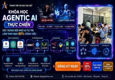 Khóa Học Agentic AI Thực Chiến – Xây Dựng Đội Ngũ AI Tự Động Làm Thay Bạn 80% Công Việc缩略图